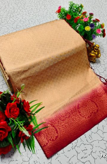 Beauty checked soft silk rich look design soft material function and party wear - MERUN