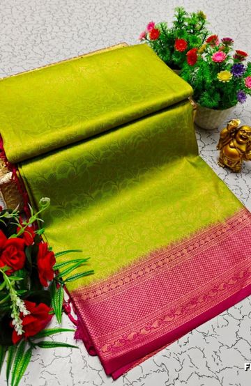 Dailywear cotton sarees premium look lightweight comfortable wear - GOLD COLOUR
