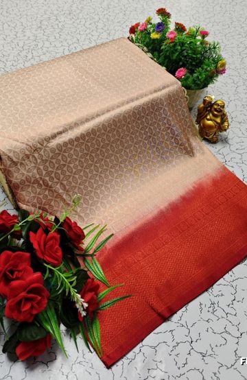 Beauty checked soft silk rich look design soft material function and party wear - MERUN