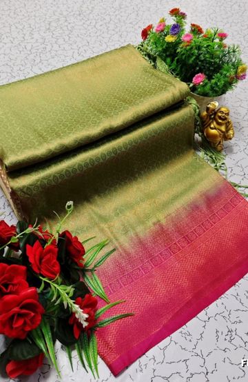 Elegant Silk Dhoti Shirt & Saree Couple Combo coordinated look for special occasions - CREAM COLOR (3)