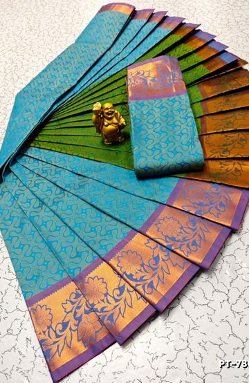 Luxurious heavy work blouse fabric with floral goldwork jaal border - RED (11)