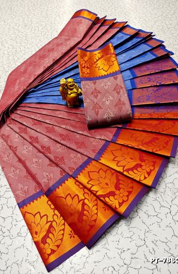 Soft Net Saree with Shimmering Weave and Designer Work Blouse - LIGHT GREEN SHADE (1)