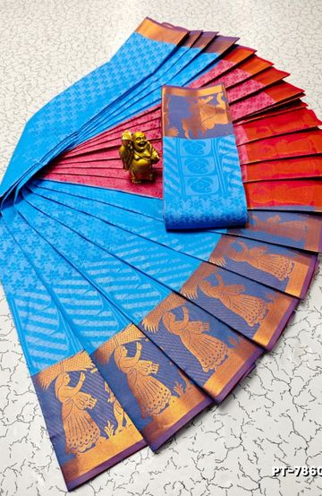 Dailywear cotton sarees premium look lightweight comfortable wear - WINE COLOUR (3)