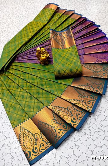 Dailywear cotton sarees premium look lightweight comfortable wear - TANGERINE COLOUR