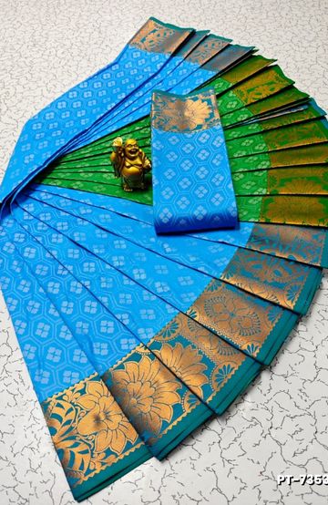 Trending Kerala Onam Special Kasavu Saree Full Work Embossed Digital Printing Cotton Saree Collections - WHITE N