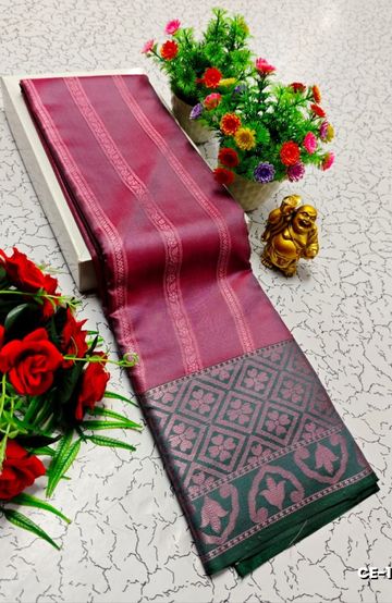 TRENDY WEAR PATTU PAVADAI - BULE