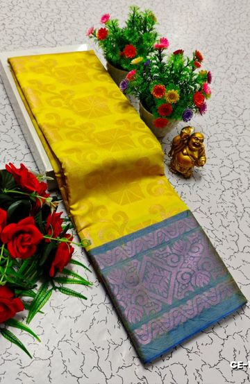 TRENDING KERALA SPECIAL FULL WORK EMBOSSED DIGITAL PRINTING TISSUE SAREE COLLECTIONS - IVORY COLOUR (21)