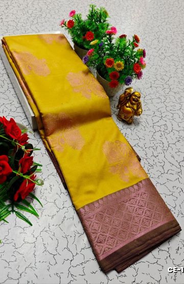 Bridal silk gold silvar and copper zari weave and wedding art silk suba muhurtha pattu sarees - PURPLE COLOUR
