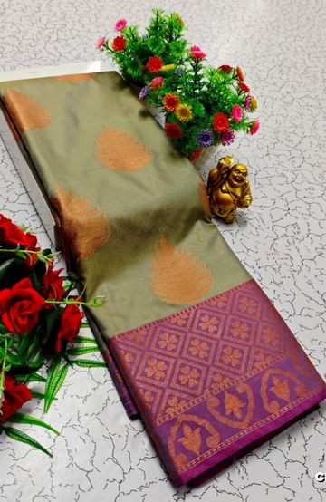 Premium fancy saree soft  silk saree rapier fancy light weight silk type sarees  function wear - DUAL COLOR