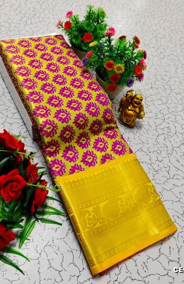 A "one gram gold trending tissue saree" typically refers to a saree made from a lightweight, sheer fabric known as tissue - EMERALD COLOUR (4)