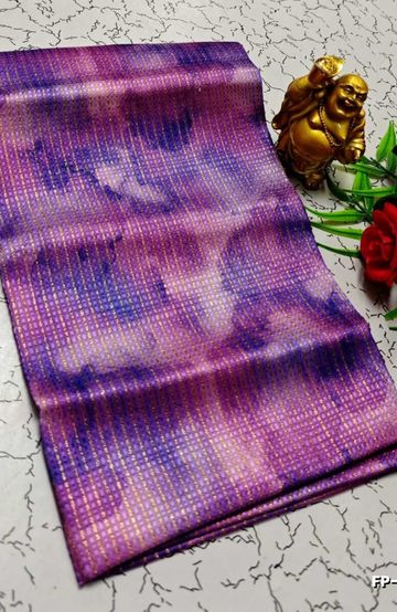 Designer Multi-Color Floral Print Blouse Fabric - LEVENDOR