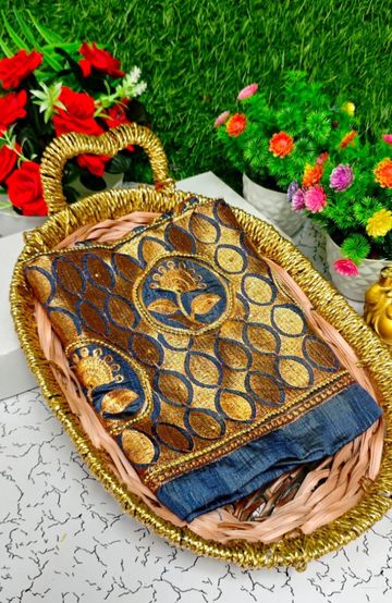 Samuthrika / Vasthrakala Bridal Silk Saree Wedding Saree - LIGHT GREEN (1)