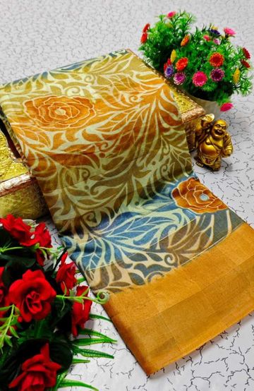 Dailywear cotton sarees all over body flower designpattern design premium look lightweight comfortable wear - WINE COLOUR