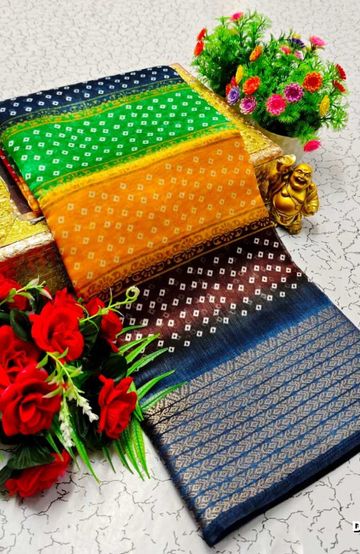 Luxurious heavy work blouse fabric with floral goldwork jaal border - RED (11)