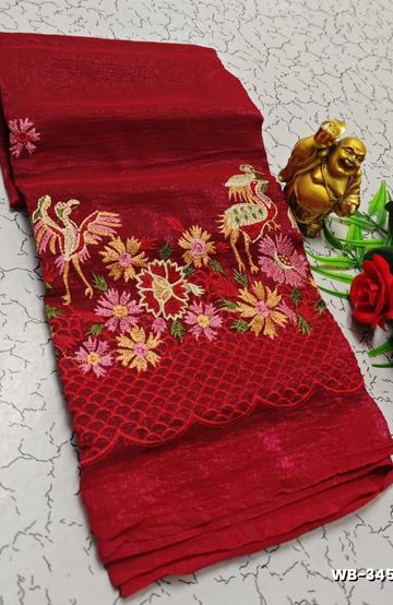 WOMEN TISSUE BLOUSE PIECE MATERIAL (1 METER ) - ONIYAN PINK