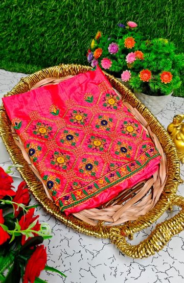 PURE COTTON JARI BORDER SAREES SUMMER SPECIAL COLLECTION - ORANGE N (1)