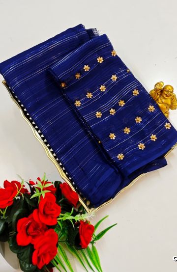 Dailywear cotton sarees premium look lightweight comfortable wear - GOLD COLOUR