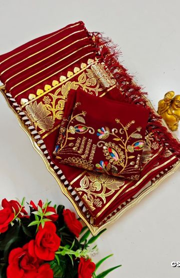 Dailywear cotton sarees premium look lightweight comfortable wear - SLATE COLOUR