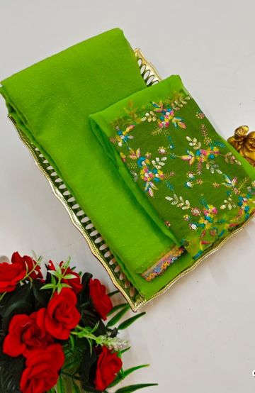 BRIDAL SILK GOLD SILVAR AND COPPER ZARI WEAVE AND WEDDING ART SILK SAREES - LIGHT PEACH (3)