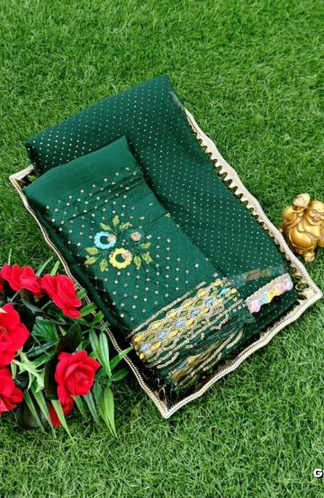 Handloom Khadi Cotton Saree With Hand Painted  Work - DARK PINK