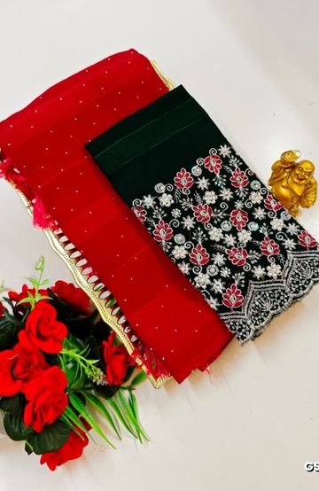 Traditional Look Malgudi Silk Saree Lightweight Silk Blend Saree - RED (2)