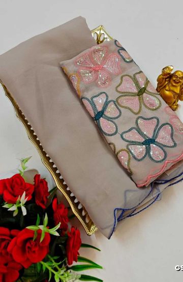 Dailywear cotton sarees all over body flower designpattern design premium look lightweight comfortable wear - MEJANTA