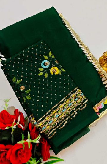 FANCY SILVAR ZARI PLAIN  SOFT SILK SAREES - RED