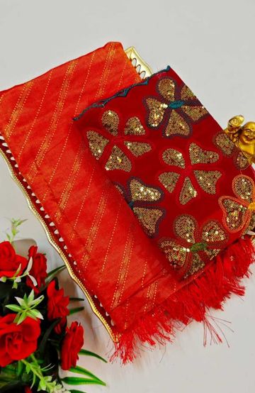 Kubera borderless elite bridal rapier fancy light weight silk type sarees function wear - YELLOW COLOR