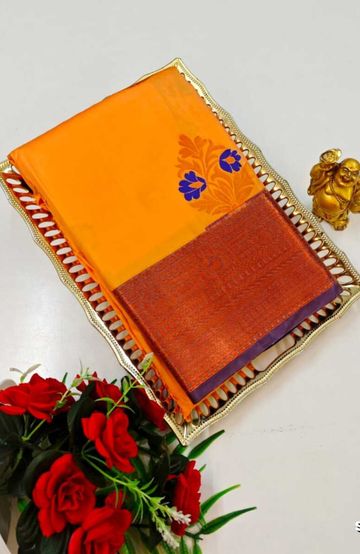 Elegant Silk Dhoti Shirt & Saree Couple Combo coordinated look for special occasions - SANDLE