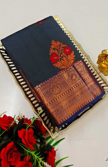 PURE COTTON SAREES SUMMER SPECIAL COLLECTION - LIGHT SKY BLUE (2)