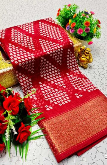 GEORGETTE FANCY SOFT SILK SAREES WITH BLOUSE MODERN FANCY ITEM SAREES - CORAL COLOUR (4)