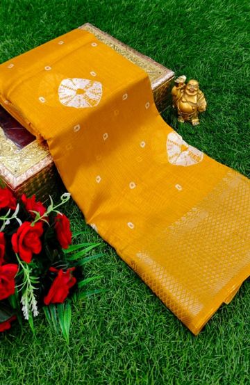 Dailywear cotton sarees premium look lightweight comfortable wear - GOLDEN