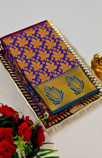 Trending kerala onam special kasavu saree full work embossed digital printing cotton saree collections - WHITE N (6)