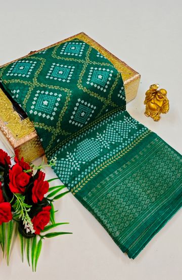 Dailywear cotton sarees premium look lightweight comfortable wear - TEAL COLOUR