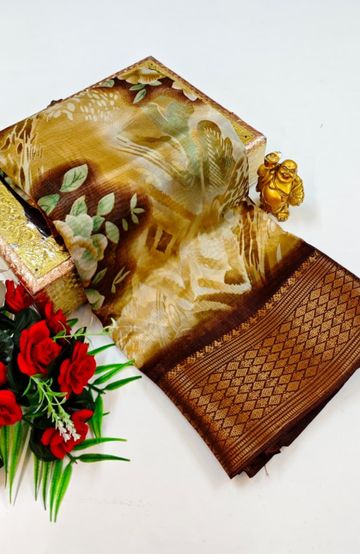 Dailywear cotton sarees premium look lightweight comfortable wear - LIGHT YELLOW (3)