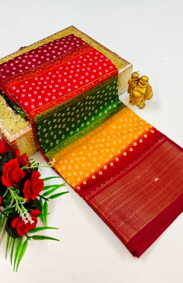 Dailywear cotton sarees premium look lightweight comfortable wear - MIXED ALL COLOR (3)