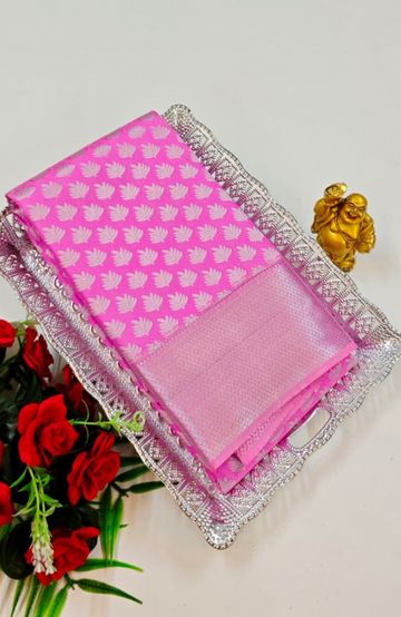 TRENDING KERALA SPECIAL FULL WORK EMBOSSED DIGITAL PRINTING TISSUE SAREE COLLECTIONS - IVORY COLOUR (34)