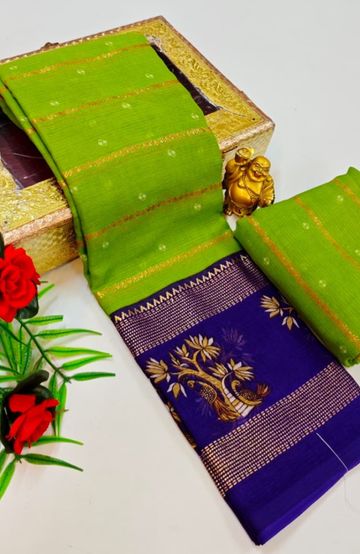 Designer party wear chiffon foil print saree - LEMON YELLOW N (2)