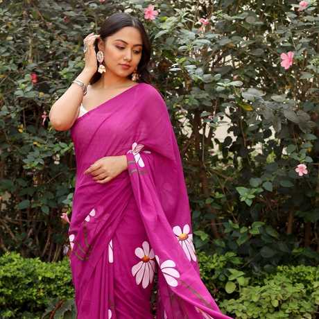 Pashmina Cotton Saree