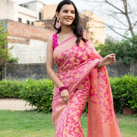 Banarasi Kadwa Silk Cotton