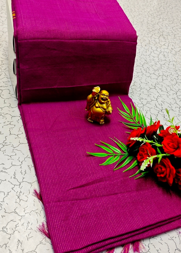 Handloom Khadi Cotton Saree With Hand Painted  Work - VADAMALLI