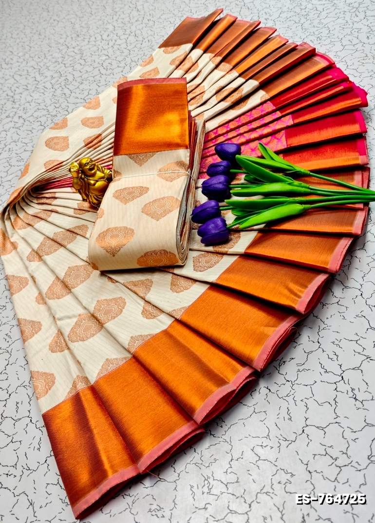 ELITE BRIDAL PICK &PICK SILK SAREES AND WEDDING ART SILK SAREES - WHITE