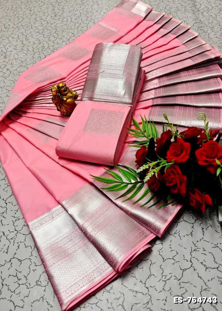 ELITE BRIDAL PICK &PICK SILK SAREES AND WEDDING ART SILK SAREES - LIGHT PINK