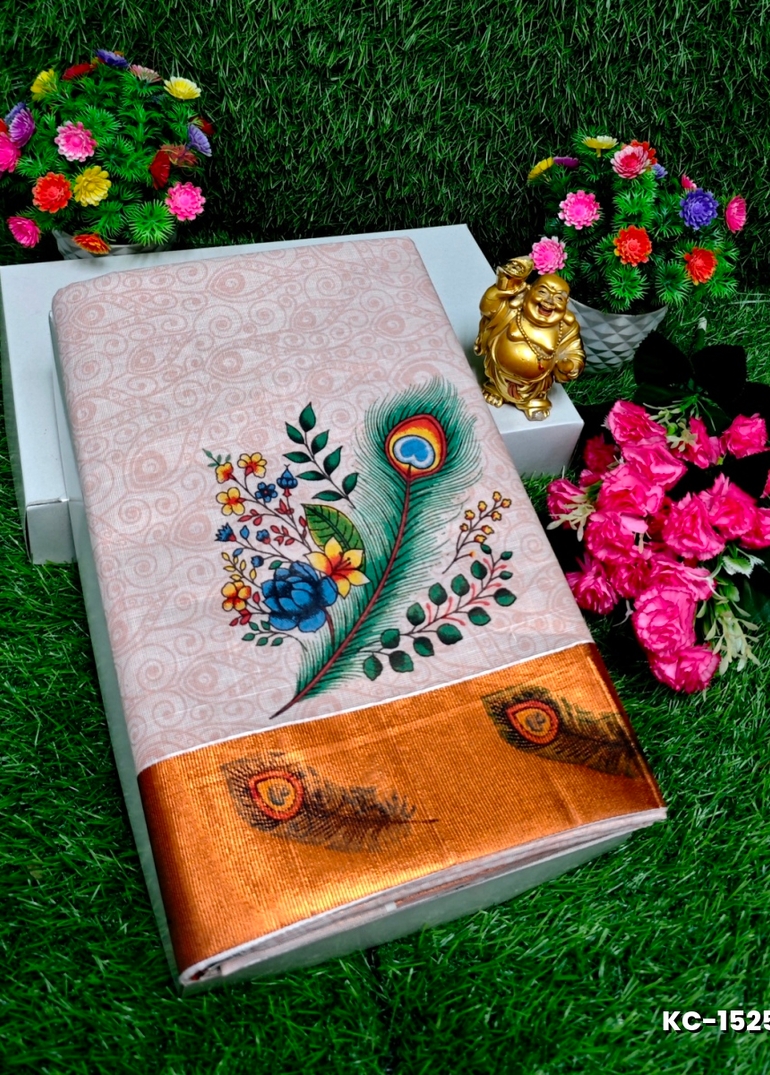 TRENDING KERALA SPECIAL FULL WORK EMBOSSED DIGITAL PRINTING TISSUE SAREE COLLECTIONS - PETCH (4)