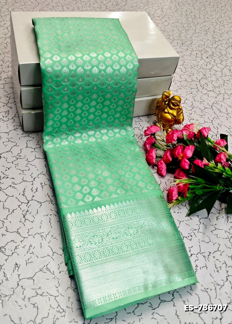 ELITE BRIDAL PICK &PICK SILK SAREES AND WEDDING ART SILK SAREES - TEAL COLOUR (1)