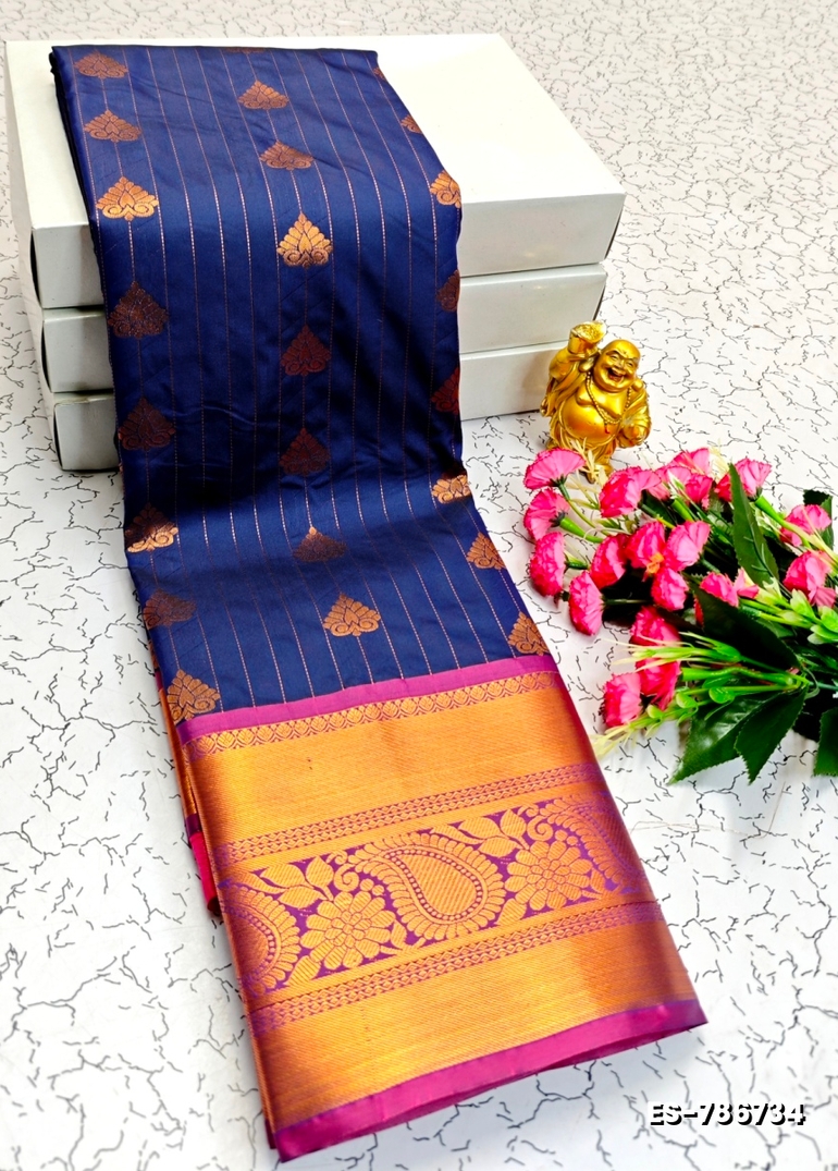 ELITE BRIDAL PICK &PICK SILK SAREES AND WEDDING ART SILK SAREES - PEACOCK BLUE (1)