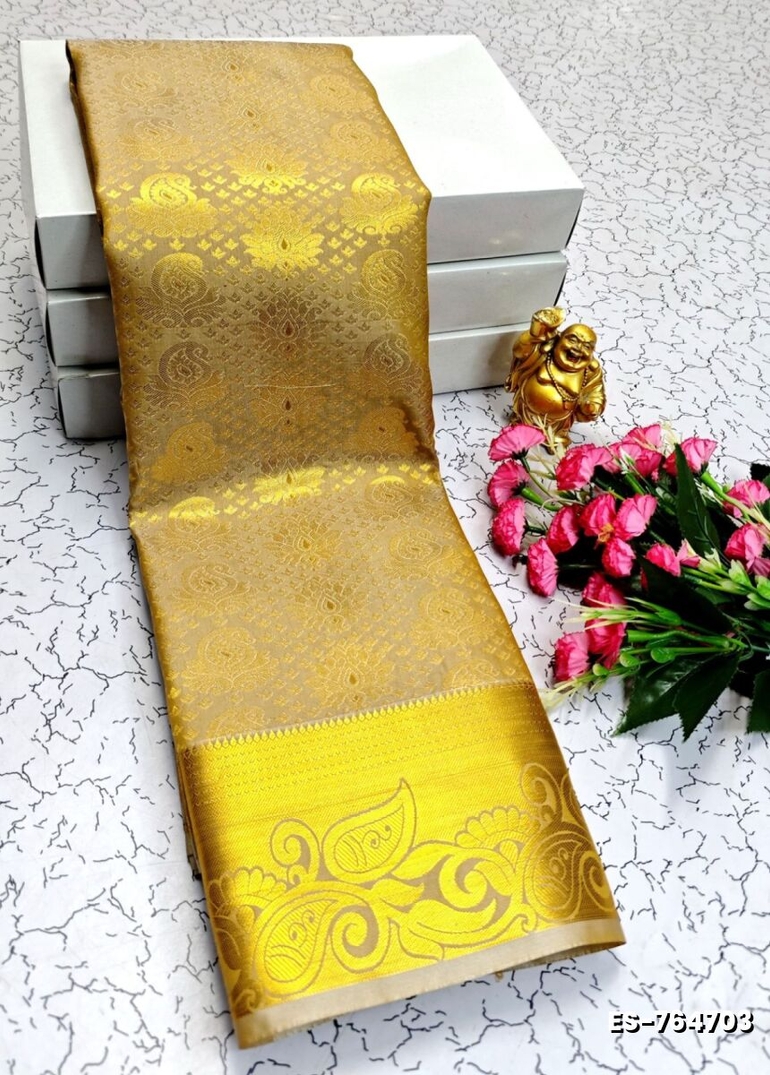 ELITE BRIDAL PICK &PICK SILK SAREES AND WEDDING ART SILK SAREES - GOLD