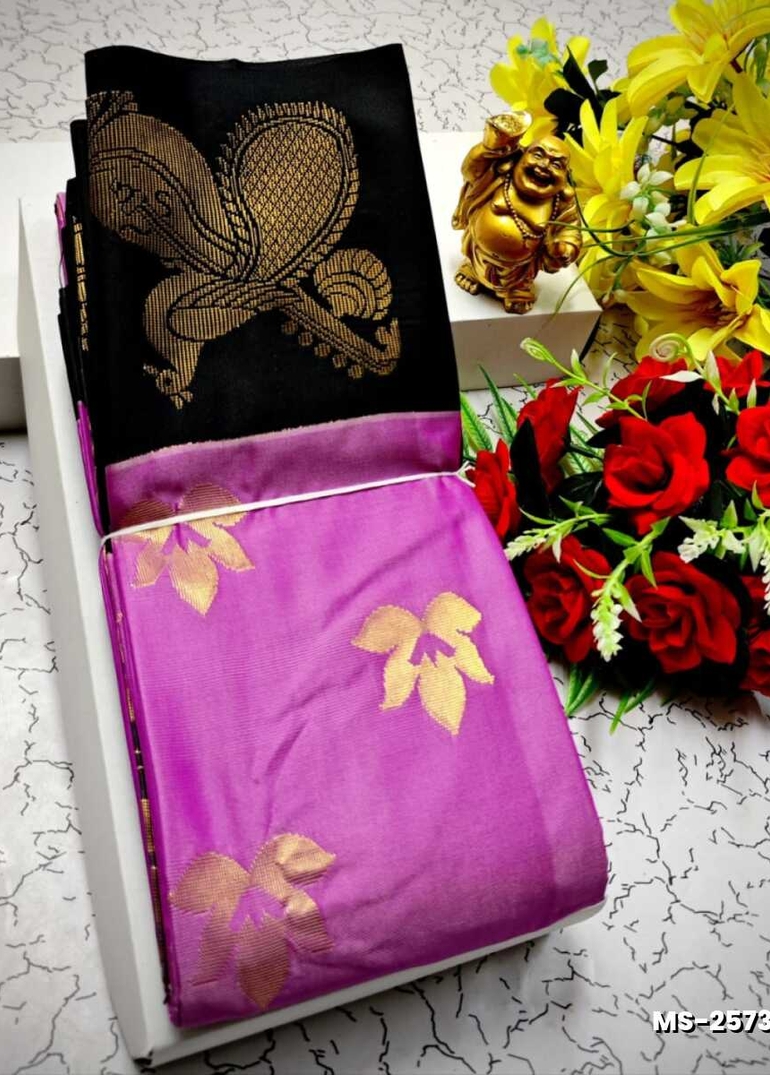 MODERN FANCY SOFT SILK SAREES WITH BUTTA DESIGN - VADAMALLI