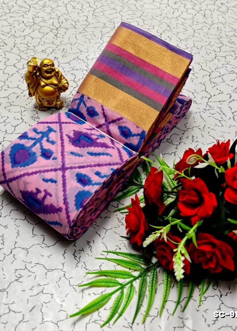 PURE COTTON SAREES SUMMER SPECIAL COLLECTION - LIGHT PINK