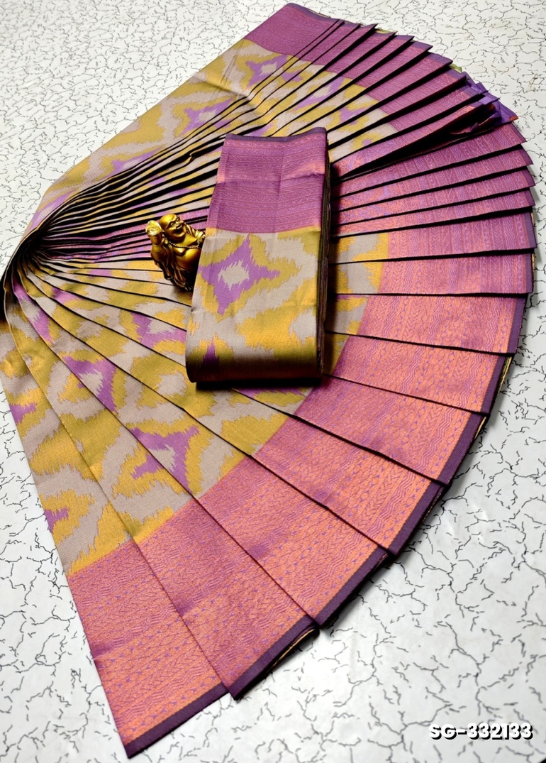 KUBERA ELITE BRIDAL RAPIER FANCY LIGHT WEIGHT SILK TYPE SAREES FUNCTION WEAR - CREAM